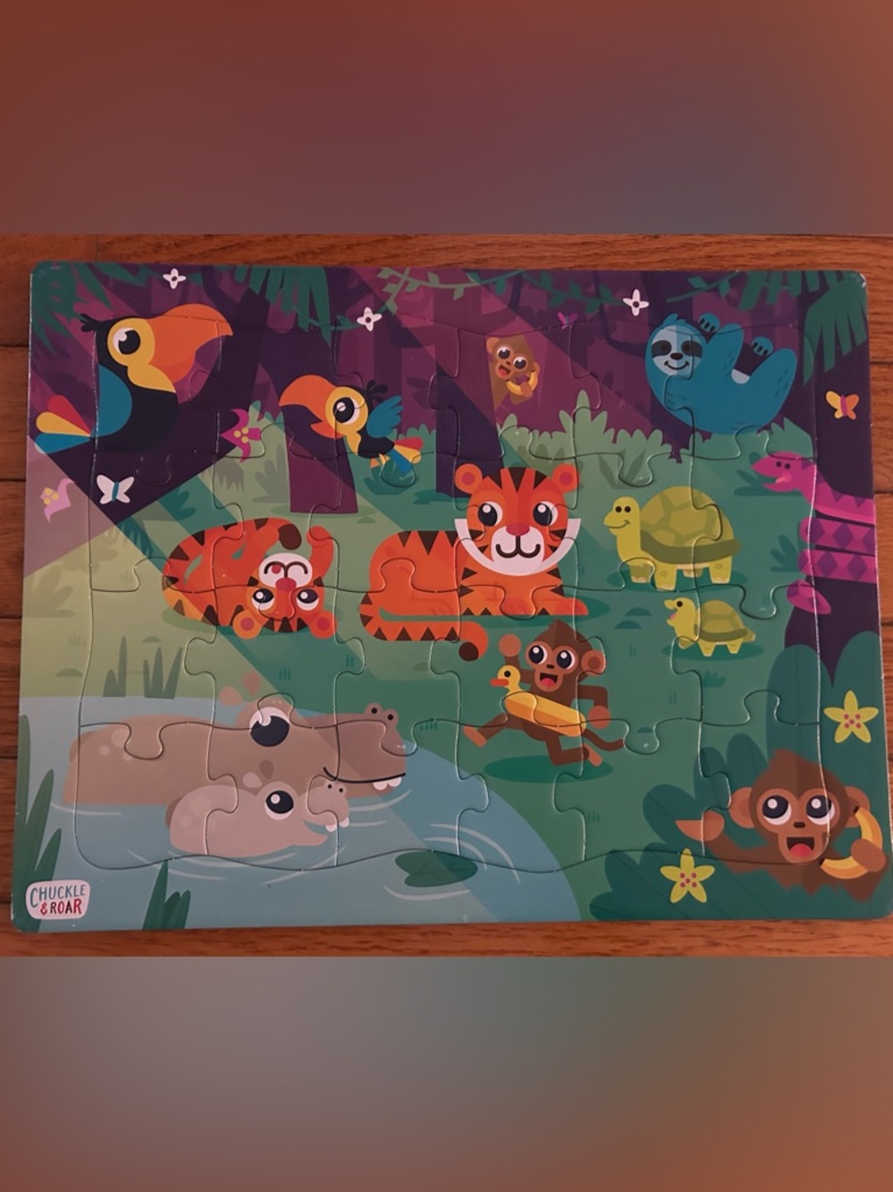 Chuckle & Roar Jungle Day 24pc Kids Jigsaw Puzzle NEW
